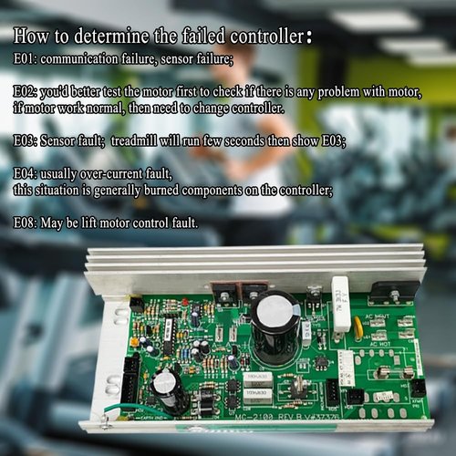 FMGDJJK MC-2100 REV B Treadmill Controller MC2100-WA ，Compatible with ICON PROFORM Nordic Track Nordictrack C2300 ，Circuit Board Control Board Replace MC 2100(Original-New Version)