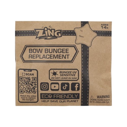 Zing Hyperstrike Bow Bungee Replacement - Color May Vary - Great for Long Range Outdoor Play