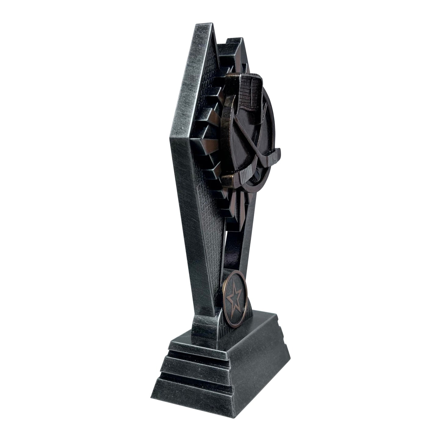 Express Medals 1 Pack of 7 Inch Tall Sun Ray Ice Hockey Trophy Awards Boys Girls Mens Women Youth Team Trophies Award Tournament Champion Winner Event Prize Gift SR107