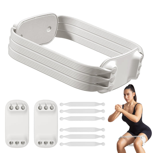 Adjustable Booty Bands-Resistance Bands for Legs Working Out-10/20/30lbs Exercise Workout Band with Carry Bag for Women & Men Physical Therapy, Home Fitness, Strength Training, Yoga (Gray)