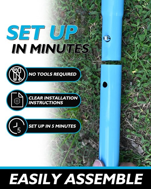 7x4FT Volleyball Rebounder Net Set with Training Accessories, Portable Bounce Back with 5 Adjustable Angles for Practice Volleying, Bumping, Spiking - Easy Set Up with Volleyball and Travel Bag