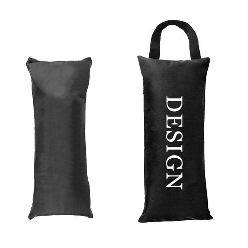Muka Custom Yoga Sandbag Weighted Fitness Sand Bag, Personalized Yoga Bolster Bag Printing Logo -Black