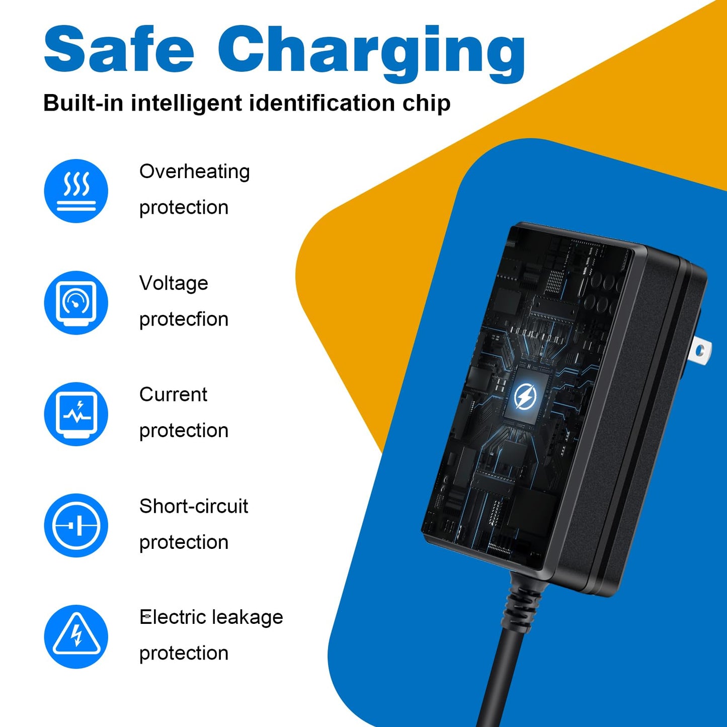 24V Charger for Electric Scooter Razor MX350 E100 E125 E150 E175 E200 E200S E300 E300S MX400 Dirt Rocket Dirt Bike Dirt Quad Motorcycle Pocket Mod Sports Mod 3-Prong Power Supply 24V Battery Charger