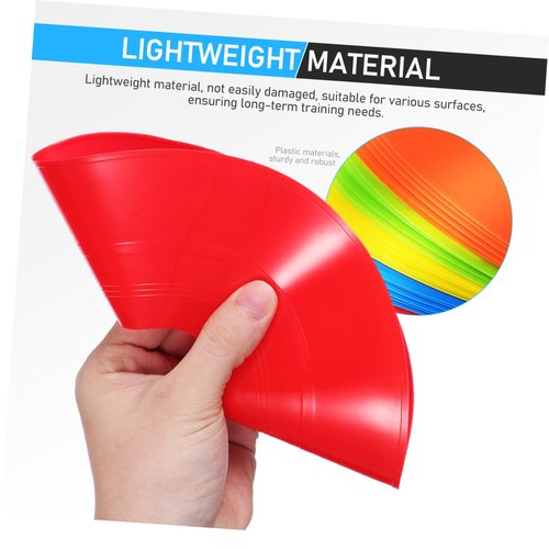 HONMEET 30Pcs Soccer Training Cones Agility Cones for Mesh Bag Pe Practice Equipment for Structured Drills in Football Basketball and Soccer