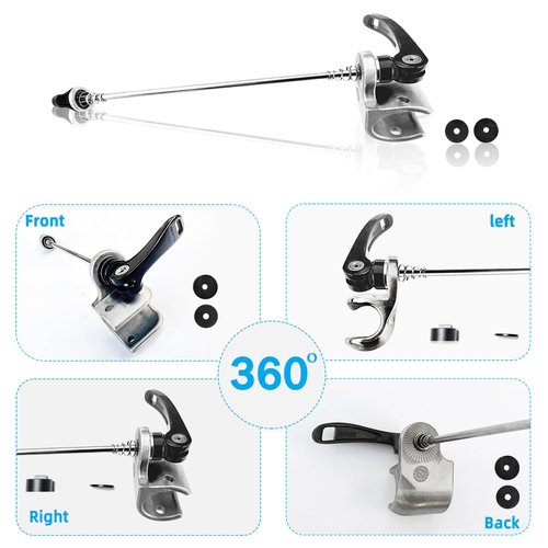 Axle Mount Cup with Quick Release Hook and Loop for Thule Chariot Cross Sports Courier Coaster Cadence Single Trailer