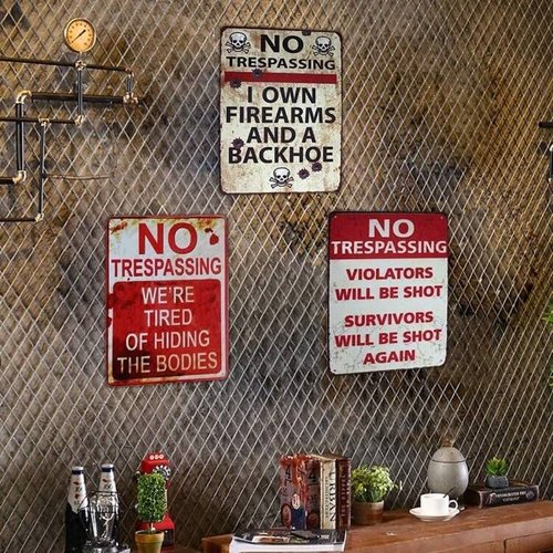 Private Dock No Trespassing Metal Sign No Fishing Docking Entry Boat 12 x 16 in