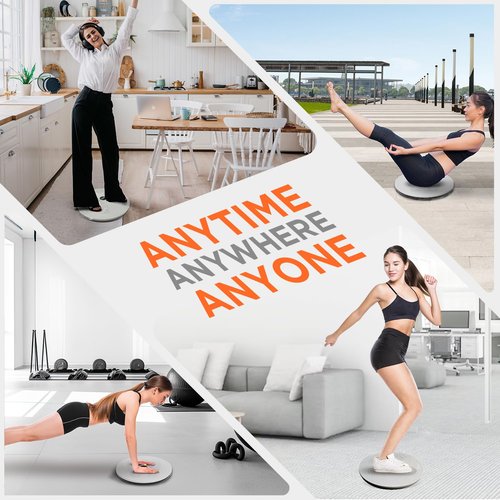 Yes4All 15-Inch XXL Twister Board, Abdominal Exercise Machine with 8 Magnets & Beads, Waist Twisting Disc for Any Foot Size, Ab Workout, Body Shaping and Slimming