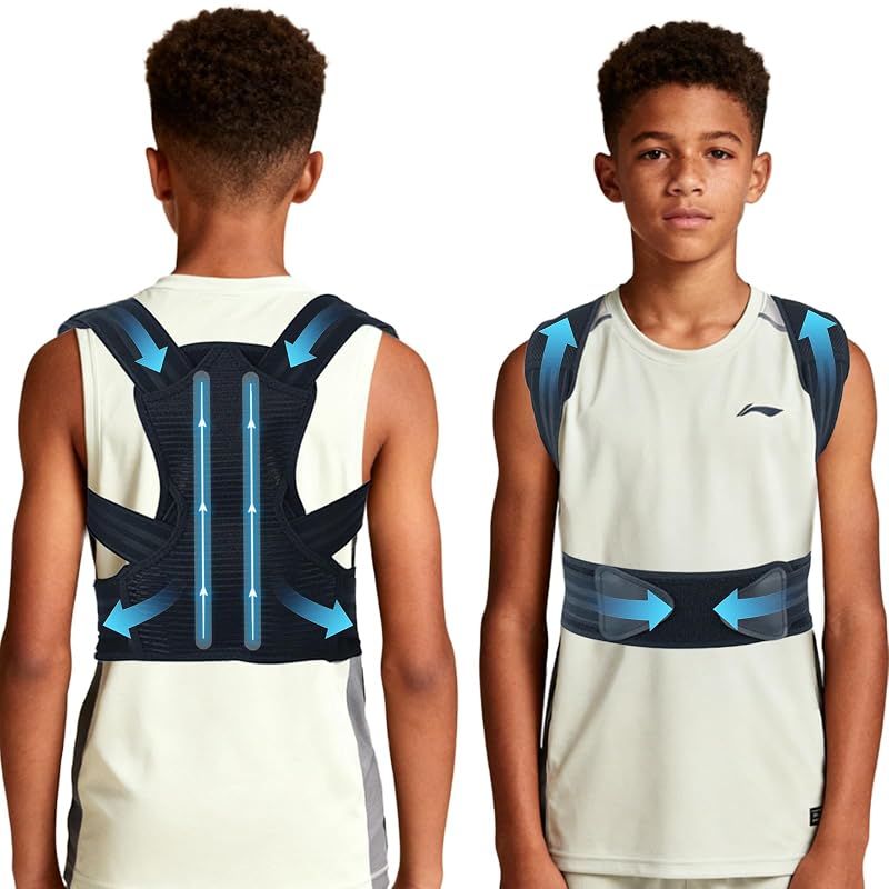 Kids Posture Corrector for Teens Adjustable Back Support, Medium