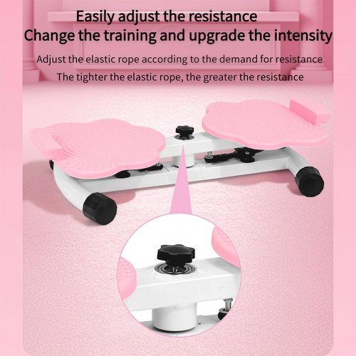 women twist stepper, multifunctional ab exercise board, lovely waist sculptor twist, waist twister, twist exercise machine, stepper for effective home workouts and waist shaping(P-ink)