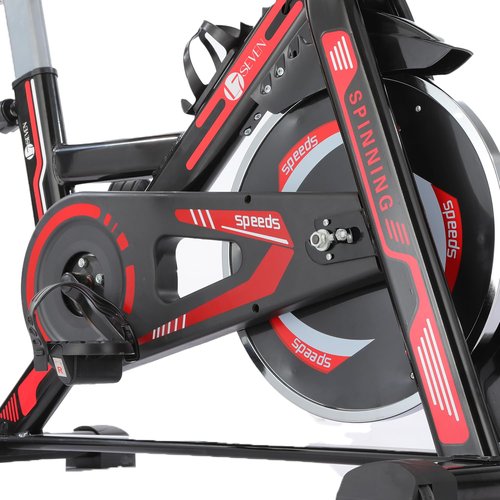 Exercise Bike, Stationary Bike for Home Gym, Magnetic Resistance Indoor Cycling Bike w/Comfortable Seat Cushion & Tablet Mount, Silent Belt Drive Indoor Bike for Cardio Workout