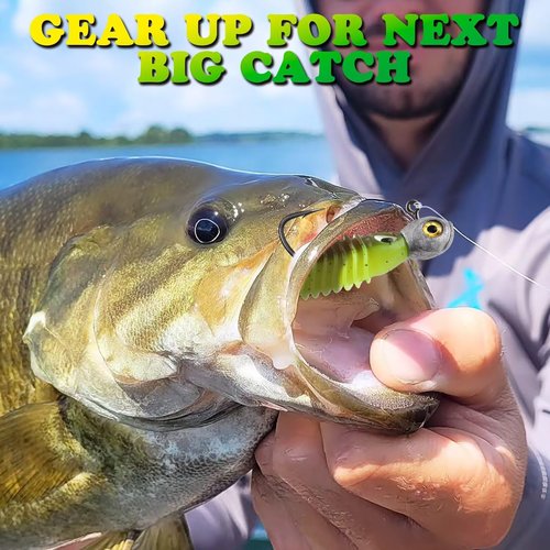 LUCKYFISHING Swimbait Jig Head 15Pcs Freshwater Saltwater Jig Heads for Bass Walleye Trout Fishing Gifts for Men 1/2oz Natural Color