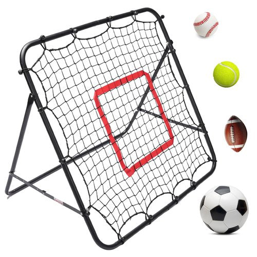 Soccer Rebounder Net, Adjustable Angle Football/Baseball/Volleyball Rbounder Net Gifts Aids & Training Equipment for Control, Passing Practice, Multi-Sport Practice Rebounder Net for Kids Teen Adult