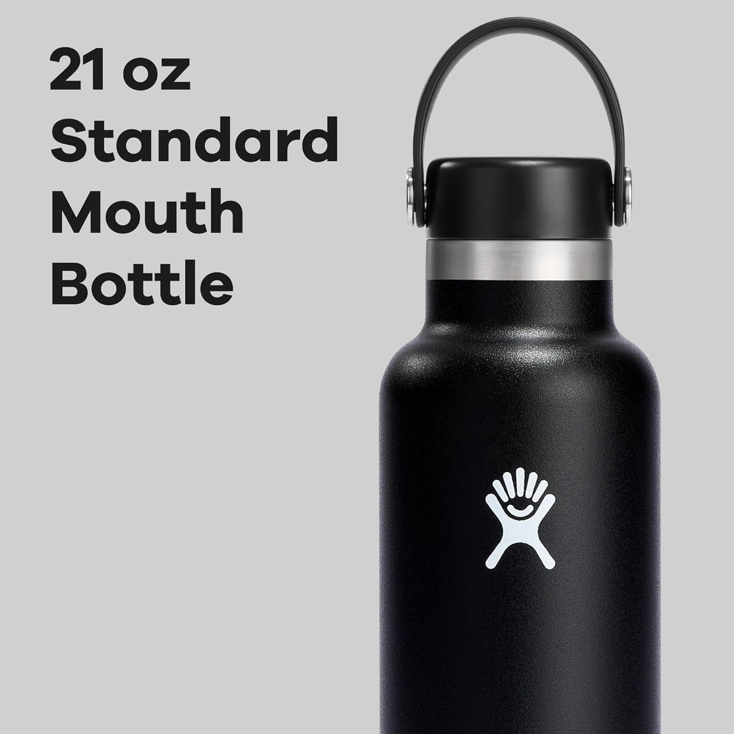 Hydro Flask Water Bottle - Insulated Stainless Steel - Non Spill, Leakproof in 24 Oz White