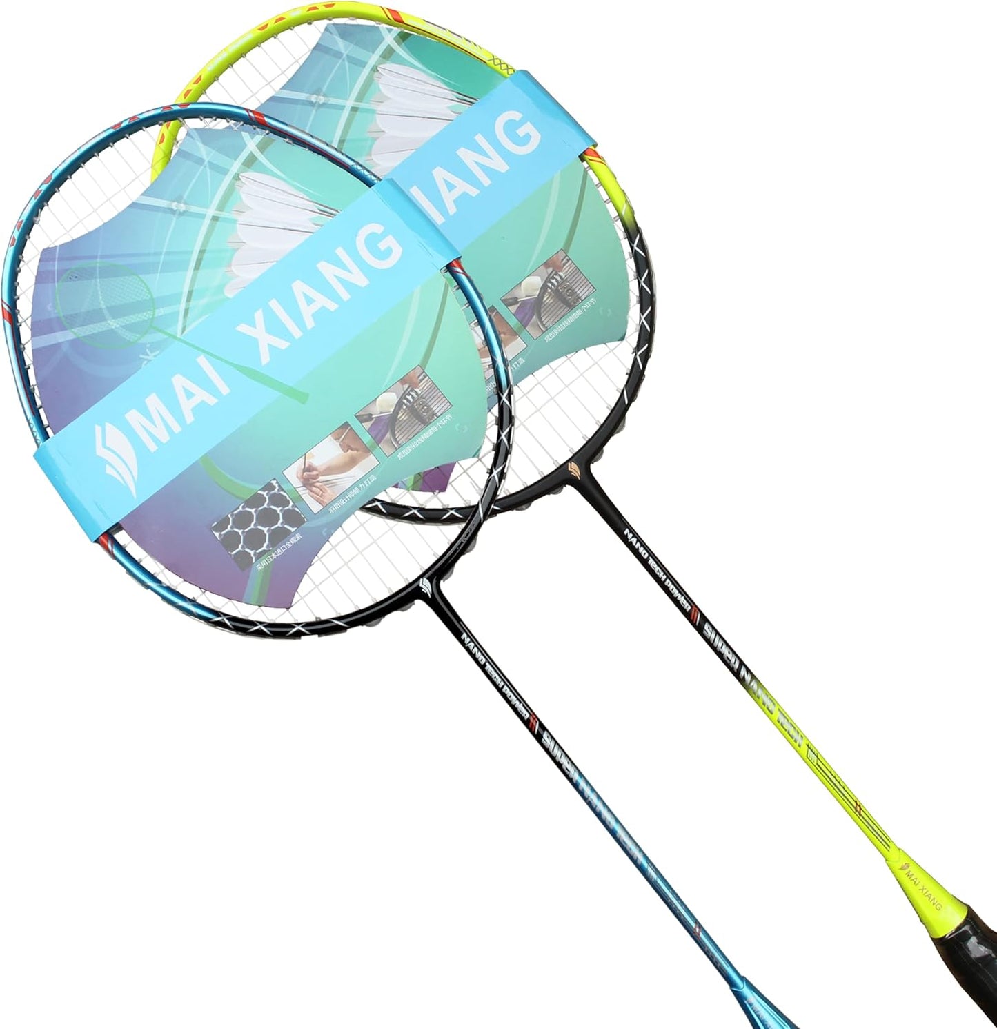 2 Pcs Professional Badminton Rackets Full Carbon Fiber Badminton Racquet