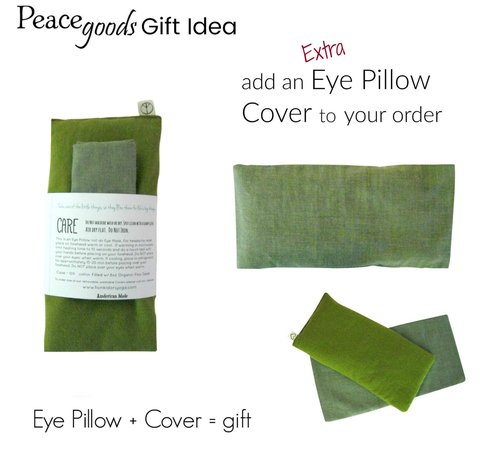 Peacegoods Unscented Eye Pillows (Pack of 6) - Soft Cotton Gauze Filled with Flax Seed Weighted for Yoga Meditation Headache Relief Relaxation Massage Bulk - Relaxing Colors