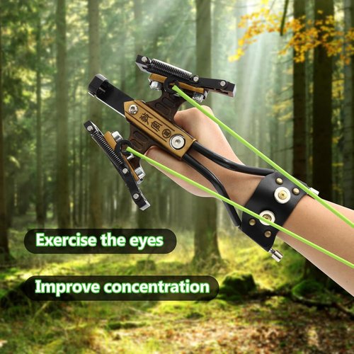 MVAIXZG Sling Shot for Adult，Wrist Rocket Hunting Slingshot??Powerful Tactical Accessories, Powerful Tactical Accessories, Ammo for Target Practice & Outdoor Adventures