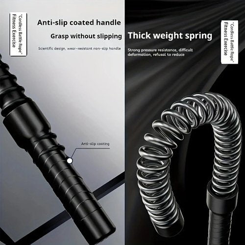 2pcs Ropeless Battle Ropes for Ropeless Battle Ropes for Home Gym Lightweight Battle Rope for Fitness Beginners Durable Exercise Ropes for Home Workout