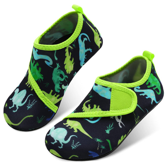 JOINFREE Girls Boys Summer Water Shoes Kids Athletic Aqua Shoes Swim Shoes Dinosaur 11-11.5 Little Kid