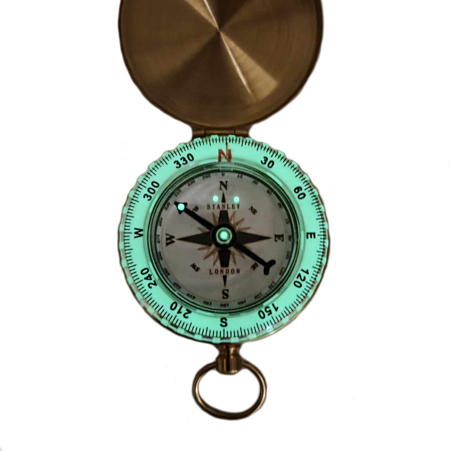 Glow in the Dark Brass Pocket Compass for Kids – Waterproof Navigation Tool for Camping, Hiking, Backpacking, Orienteering, Hunting, Survival Gear, Outdoor Safety & Adventure Gift