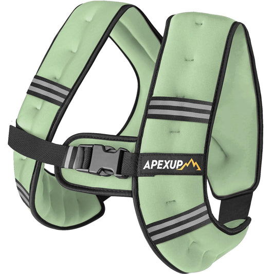 APEXUP 10lbs Weighted Vest Men Women, Weight Vest for Women Workout Equipment for Strength Training Running (Mint)