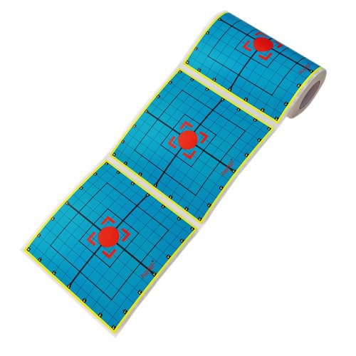 PISTEP Splatter Shooting Targets 6 Inch Reactive Paper Target Stickers 100 Self Adhesive Target Roll for BB Gun, Pellet Gun, Airsoft, Rifle Indoor and Outdoor Shooting Range
