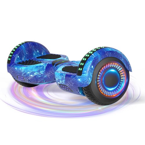 6.5" Adult Scooter, LED Lights & APP & Music Speaker, Long Battery Life, Gifts for Kids & Adults & Girls & Boys, for All Ages