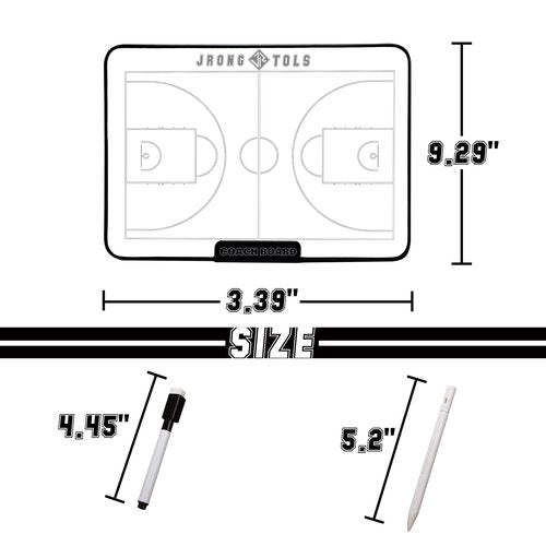 Double-Sided Electronic Coaching Board 15.5 Inch LCD Screen Basketball Tactical Coach Board with Stylus Pen, Dry Erase Pen and Eraser, Magnets for Training Teaching
