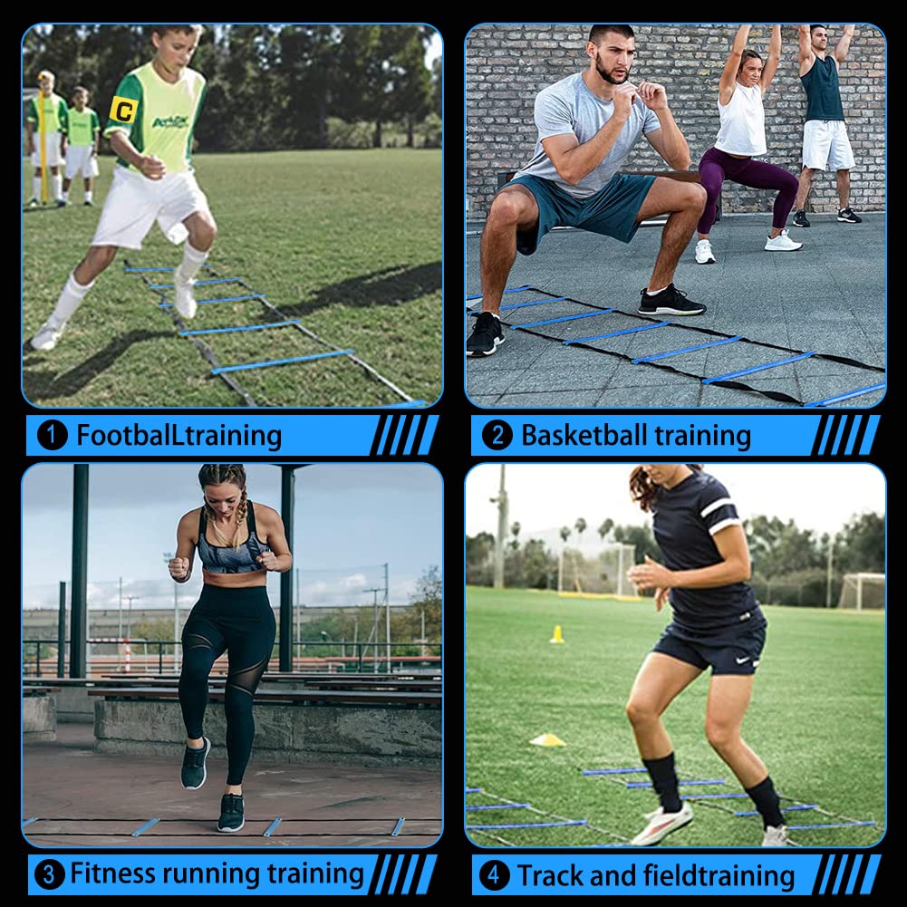 HOTOOLME Speed Agility Training Set for Football Soccer Basketball