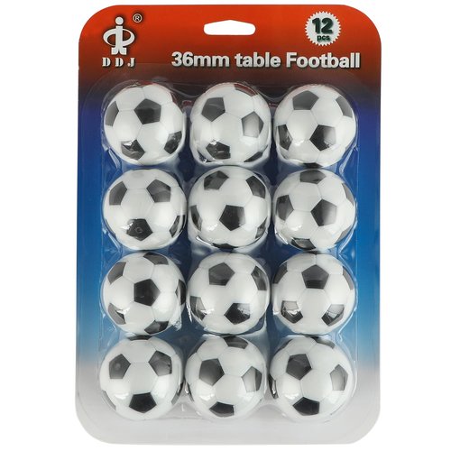 zeyce Pack of 12 Foosball Balls Mini Soccer Balls - Small Soccer Ball Replacements for Foosball Table Fun Home Recreation