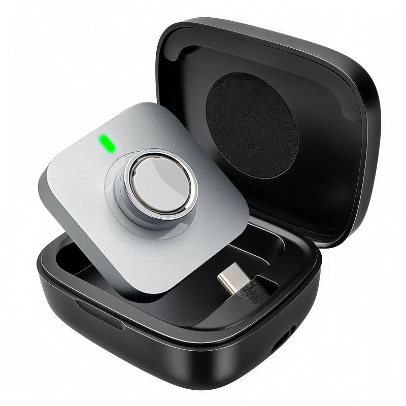 Wireless Charging Case for Oura Ring Gen 5, Gen 4 & Gen 3 — Black Variation