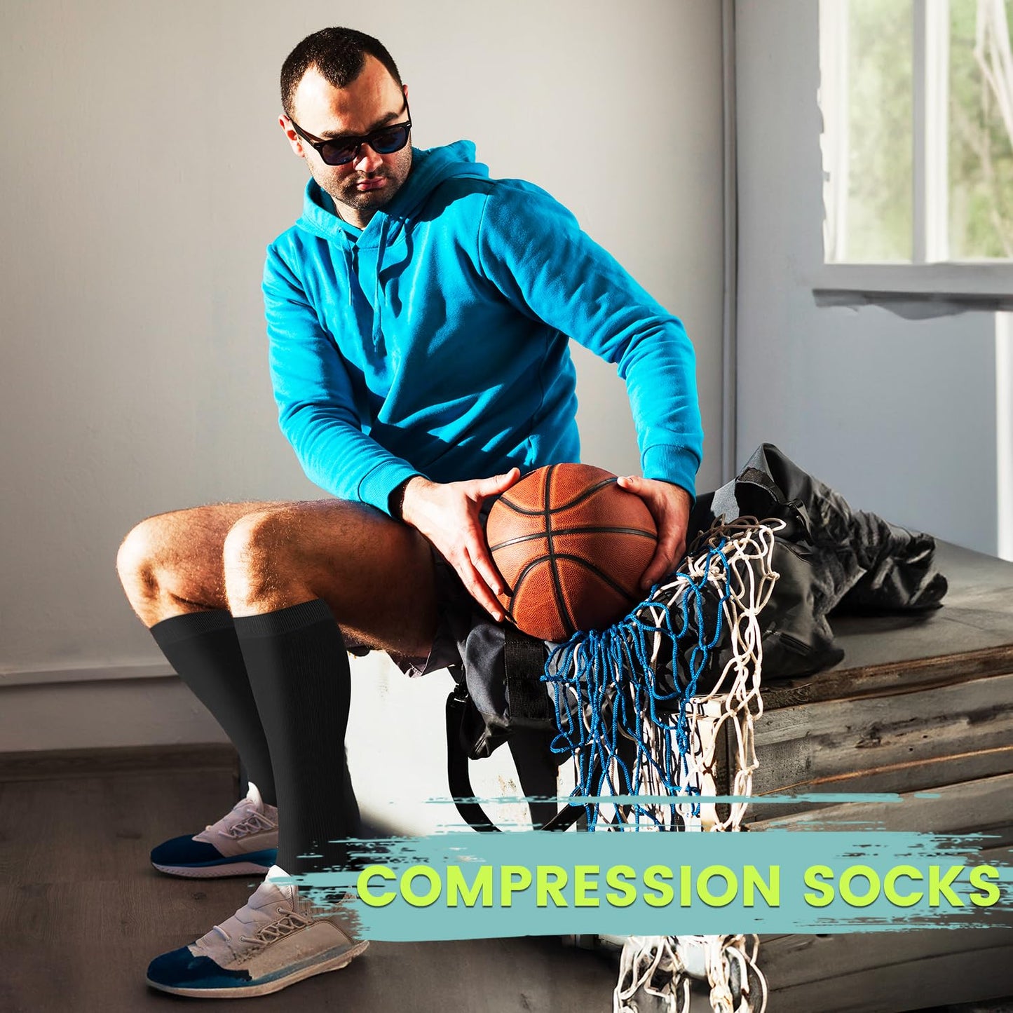 Copper Compression Socks 15-20 mmHg for Men & Women 8 Pairs – Circulation Support for Nurses, Travel, Running, Hiking, Soccer,Gift,Pregnant, Nurses(L/XL)