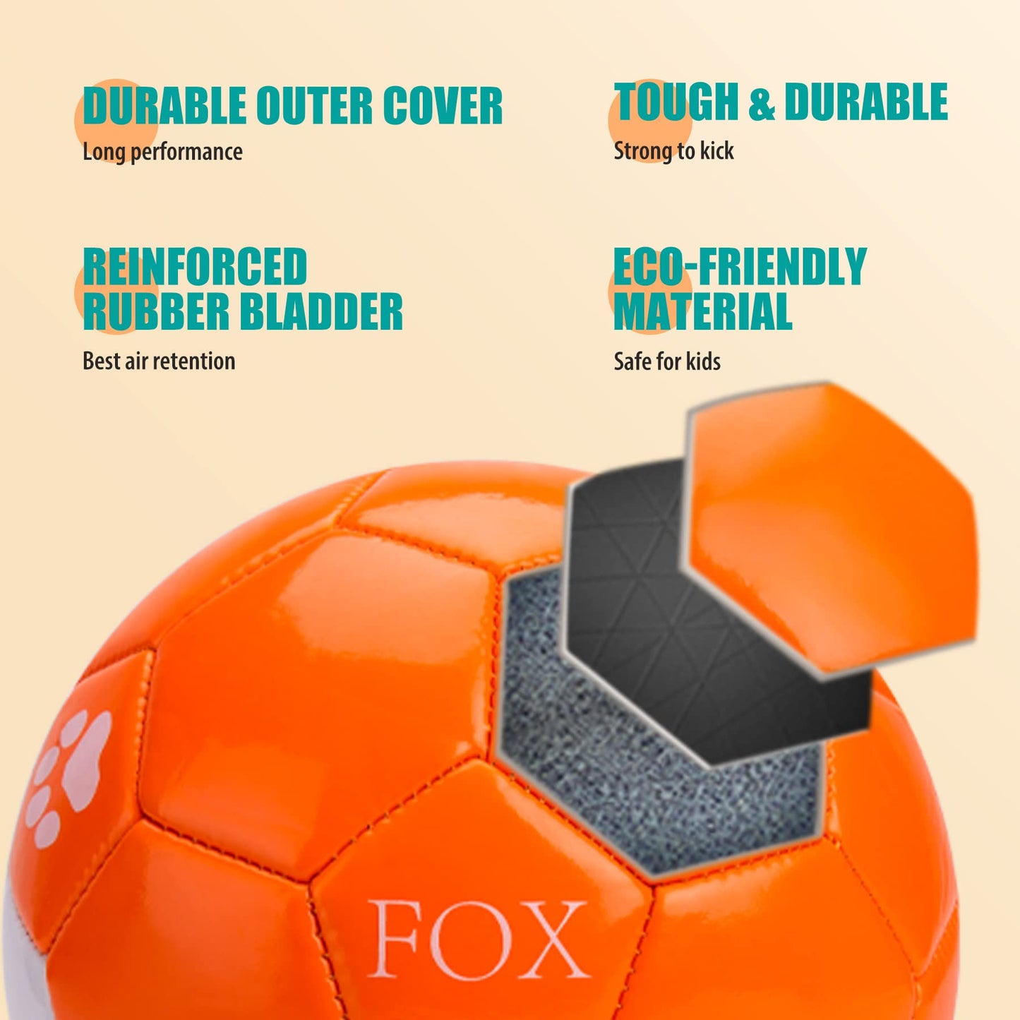 Toddler Soccer Ball Size 2 - Small Soft Kids Ball 2 Pack for Ages 1-5 Cartoon Sports Toy Boys Girls - Great Soccer & Birthday Gift for Baby, Toddlers & Kids Indoor Outdoor Games