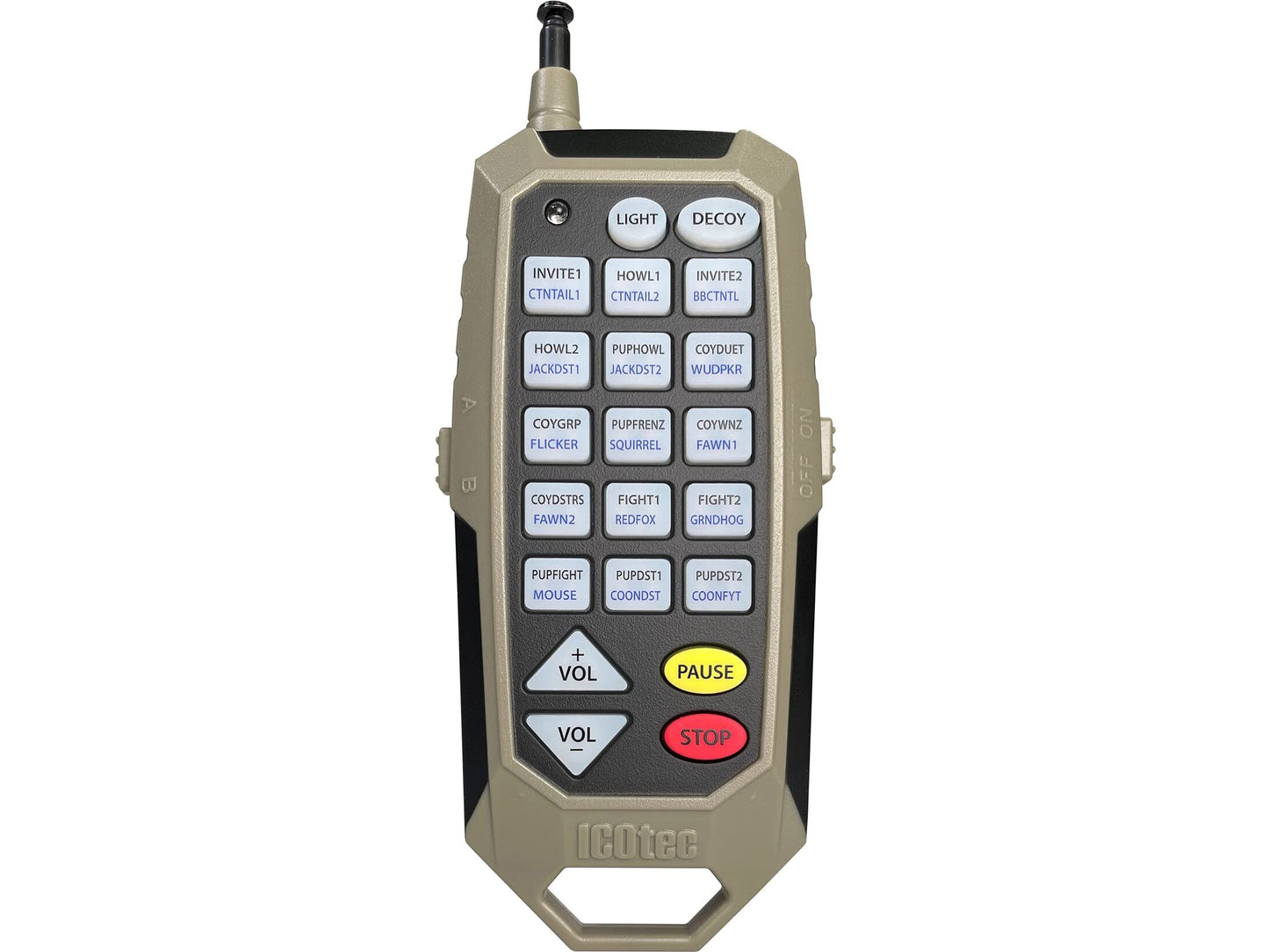 Icotec 320+ Predator Call/Decoy Combo - Perfect for Coyote, Fox, and Raccoon Hunting - 300 Yard Remote Range
