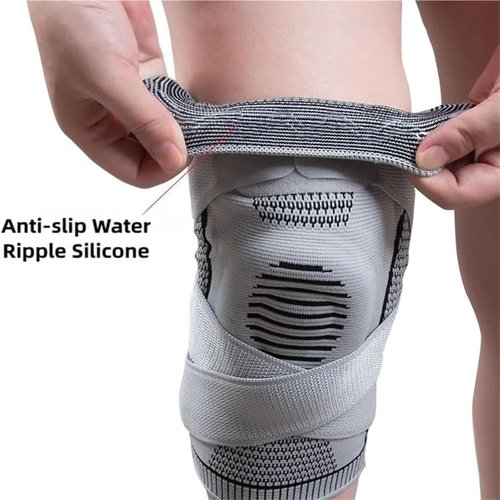 Motian Max Knee Pro, Motion Knee Pro, Breathable Elastic, Knees Support, Compression Knees Brace with Adjustable Straps, One Pair(Black,X-Large)