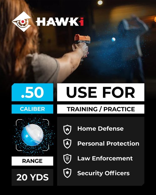 Hawki .50 Cal Training Powder Balls for Paintball Guns 10 Pack