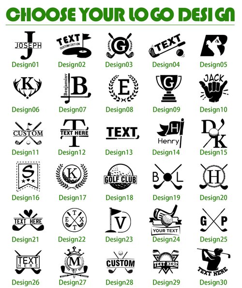 Custom Golf Ball Stamp, Personalized Golf Ball Marker Stamp, Waterproof Golf Ball Stamper with Monogram Logo Design, Golf Accessories Customized Golf Gifts (Style-02)