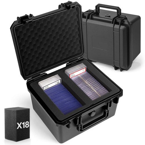 Eligara Graded Card Storage Box, PSA Slab Case Holder Compatible with 40 Graded Cards, Top Loader Storage Hard Cases, Waterproof Trading Card Storage Boxes for Top Loaders, Sports Card, One Touch