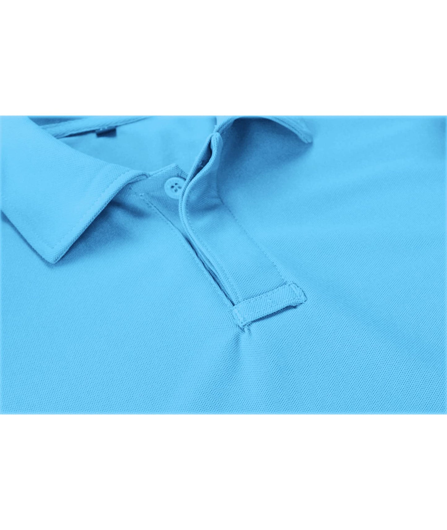 ZITY Mens Polo Shirt Short Sleeve Sports Tactical T-Shirt Athletic Golf Polos Daily Casual Stylish Collared Shirts for Men SkyBlue XX-Large