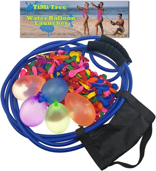 TiMi Tree Water Balloon Launcher 500 Yard Toys 3 Person T Shirt Launcher Slingshot, The T Shirt Potato Water Giant Slingshots for Adults (2 Pack)
