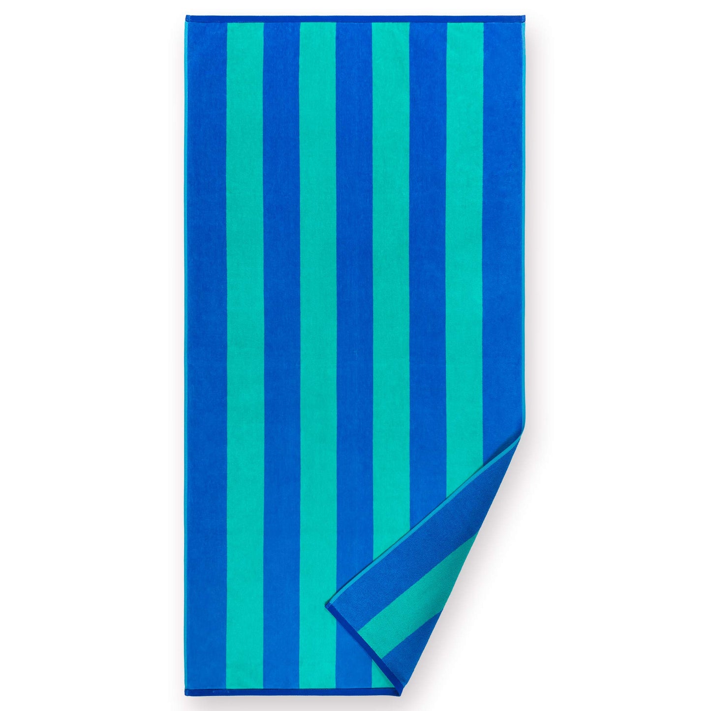 Softerry - Extra Soft Beach Towel 30 x 60 inch Cabana Stripe Hotel Pool and Resort Style Absorbent Terry 100% Cotton (Royal-Tur-Red-Pink, 4 Pack)
