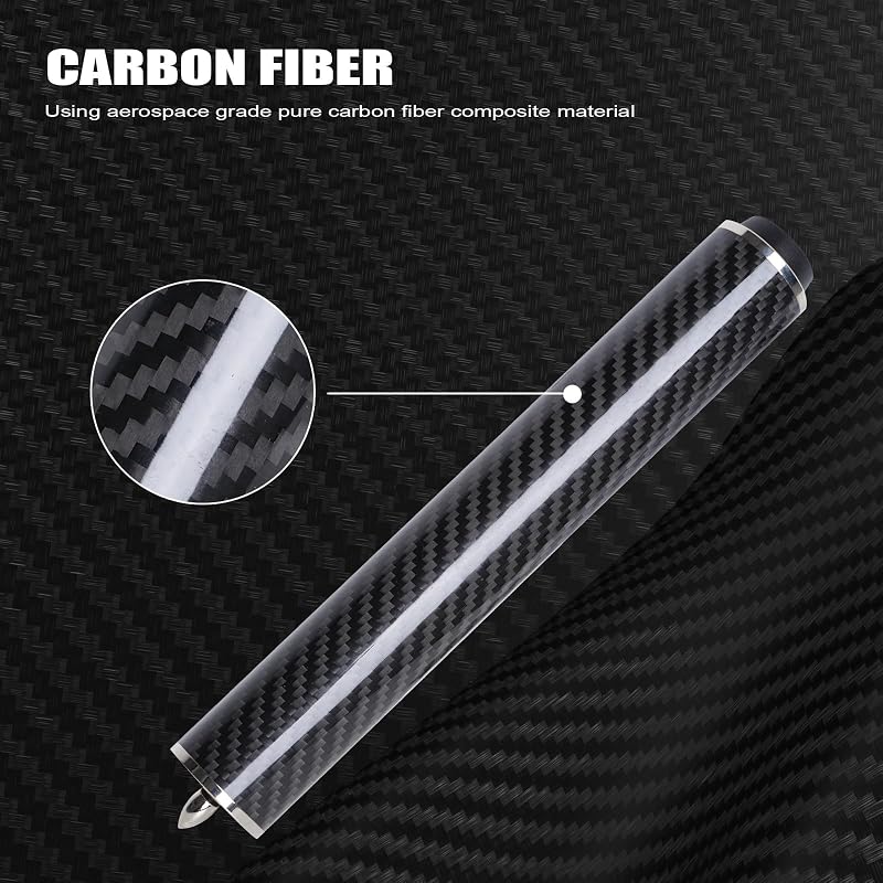 CUEELF 8-Inch Pool Cue Extension – Carbon Fiber Billiard Stick Extension (Variation: 8inch-extension)