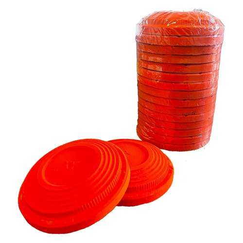 Biodegradable Clay Pigeons (96-Pack) - 108mm High-Visibility Orange Targets for Skeet & Trap Shooting, Eco-Friendly Shattering Discs