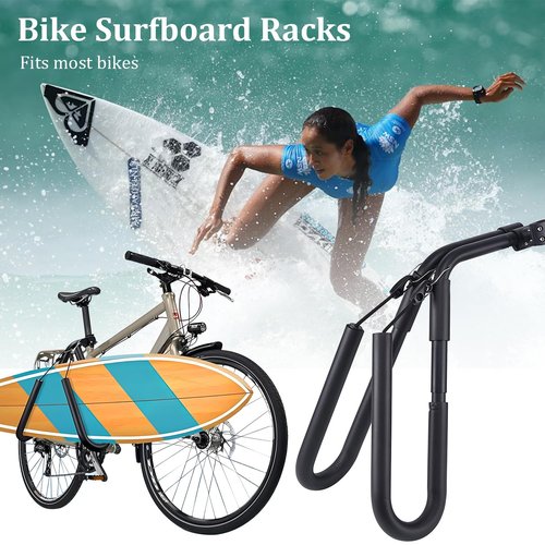 Surfboard Bicycle Carrier Rack,Surfboard Bike Rack,Bicycle Surfing Carrier Mount,Bike Skimboard,Side Kiteboard Holder