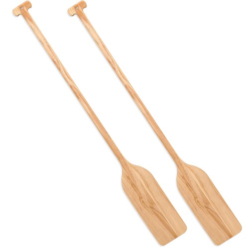 Silipull 2 Pcs Oar Wood Paddle 48 Inch Wooden Paddle Canoe Paddle Solid Pine Wood Paddle Handheld Wood Oar for Kayak Water Sport DIY Home Decoration Gifts Arts Craft Projects
