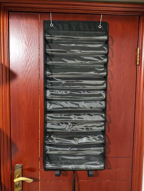 TCG Playmat Tube Storage Bag with Clear Display Panels - Compact Hanging Storage for MTG & RPG Mats, Multi-Pocket Carrier & Protector with 2 Hooks，Fits 12+1 Game Mats (38x15in)