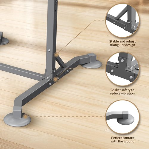 DONIUZ Multi-function Pull Up Station, Portable Workout Equipment with Pull Up Bar and Dip Station for Home Gym, Support 600lbs
