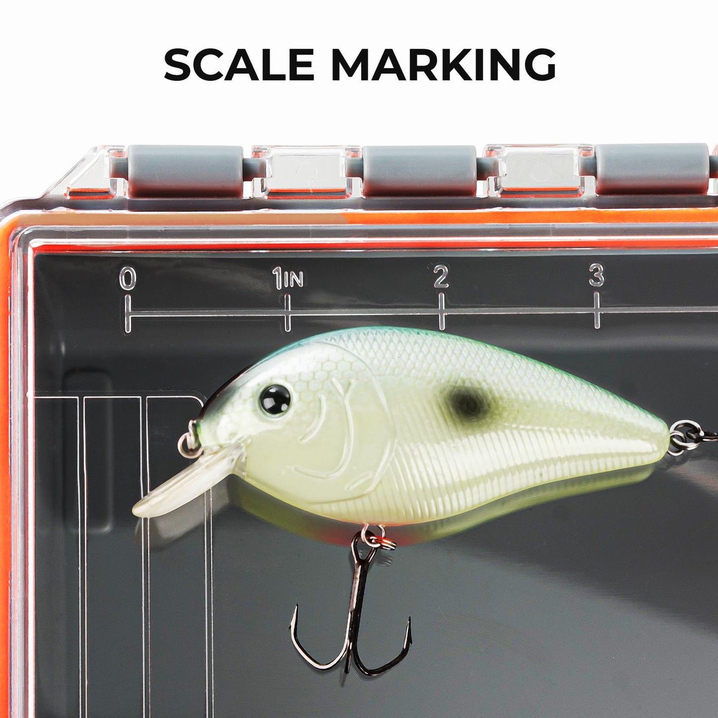 KastKing HyperSeal Waterproof Tackle Box, 3700 Deep Tackle Trays, Fishing Tackle Box Organizer With Exterior Stickers, Fishing Gear & Fishing Accessories Storage