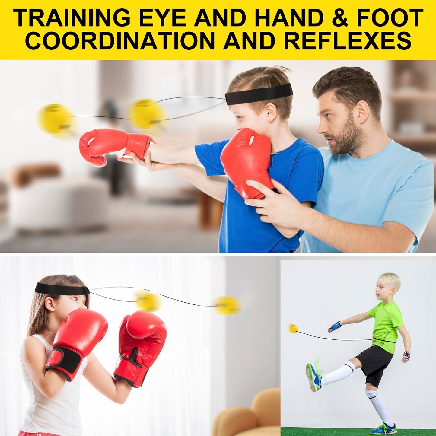Fun Gift Ideas for Teens Boys - Unique Birthday Gifts for Kids, Novelty Stocking Stuffers Party Favors and Summer Activity Gifts for Children, Boxing Game for Hand-Eye and Foot Coordination Training