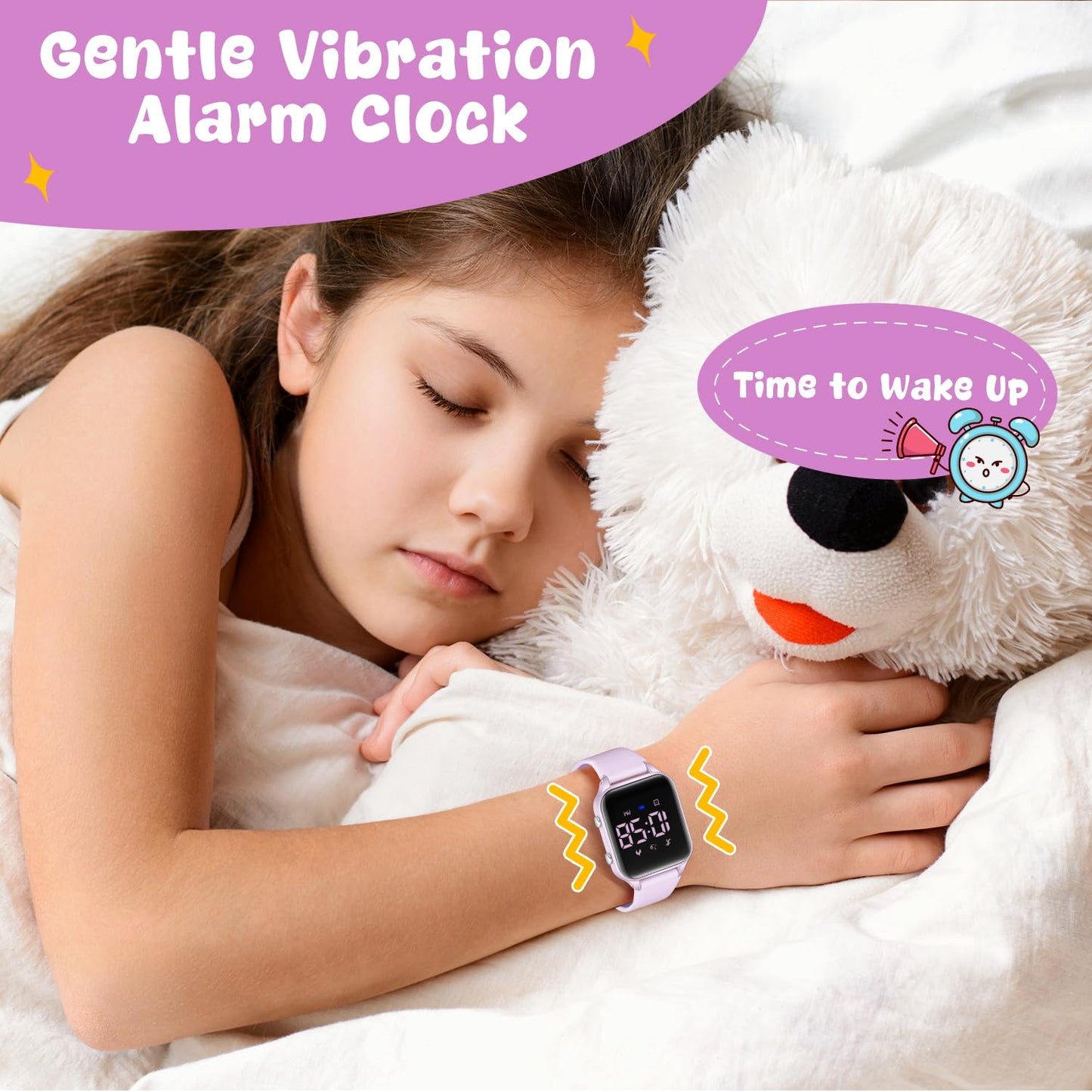 Timever Kids Digital Watches for Boys Girls, Sports Watch with Fitness Tracker, Pedometer, Alarm Clocks, Stopwatch, No App Needed Waterproof Kids Watch, Gift for Teens Student Girls Boys Ages 5-14