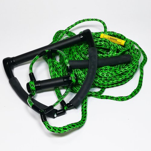 75ft Wakeboard Rope,Water ski Rope,12in Handle and 6in Small Handle with EVA Foam,3 Sections,Tow Rope with Floating Foam (G/B, 12in Handle)
